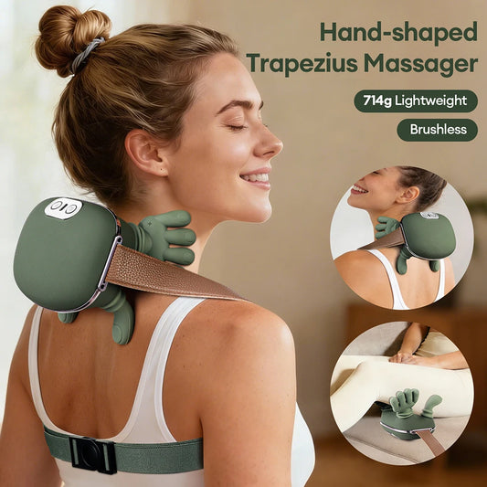 4D Neck & Shoulder Massager — Wireless Deep Kneading Muscle Relief